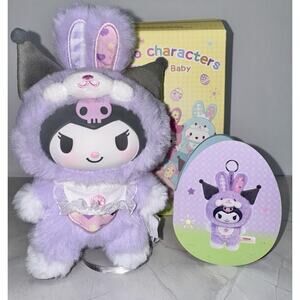 TOPTOY Sanrio Elf Bunny Baby Kuromi Plush Doll Keychain Confirmed Blind Box